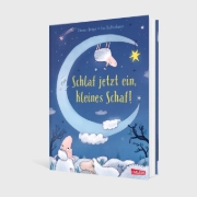 Buchcover und Innenansicht für das Buch: Schlaf jetzt ein, kleines Schaf!