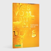 Buchcover und Innenansicht für das Buch: was vom Sommer übrig ist