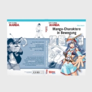 Buchcover und Innenansicht für das Buch: Manga-Charaktere in Bewegung