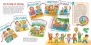 Buchcover und Innenansicht für das Buch: BOOKii® WAS IST WAS Kindergarten Entdecke die Zeit!