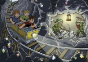 Buchcover und Innenansicht für das Buch: Die drei ??? Kids, Der Adventskalender