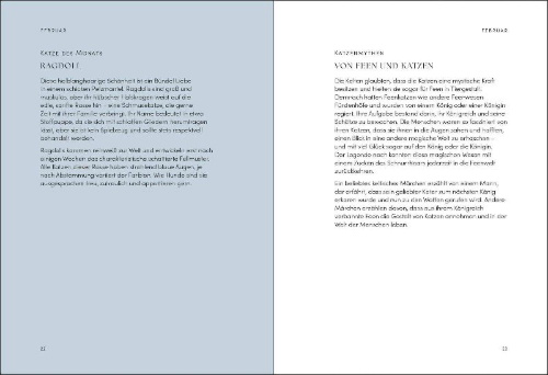 Buchcover und Innenansicht für das Buch: The Cat Year: Cats, Magic, Nature and Spells