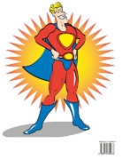 Buchcover und Innenansicht für das Buch: Superhelden-Malbuch für Kinder im Alter von 4-8 Jahren