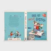 Buchcover und Innenansicht für das Buch: Das ist nicht lustig!