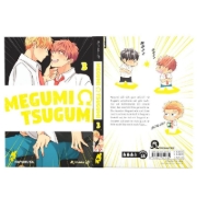 Buchcover und Innenansicht für das Buch: Megumi to Tsugumi