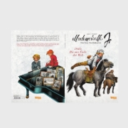 Buchcover und Innenansicht für das Buch: Mademoiselle J Tome 3 - Jusqu'au bout du monde