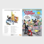 Buchcover und Innenansicht für das Buch: Mortadelo y Filemon: Drones Matones