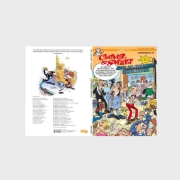 Buchcover und Innenansicht für das Buch: Mortadelo y Filemon: El Tesorero