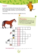 Buchcover und Innenansicht für das Buch: Frag doch mal ... die Maus: Mein Rätselblock mit der Maus - Pferde und Ponys