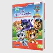 Buchcover und Innenansicht für das Buch: PAW Patrol Erstlesebuch: Die Fellfreunde und die Katzen-Bande