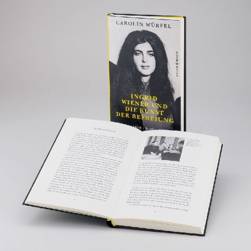 Buchcover und Innenansicht für das Buch: Ingrid Wiener und die Kunst der Befreiung