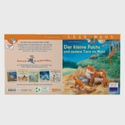 Buchcover und Innenansicht für das Buch: LESEMAUS 181: Der kleine Fuchs und andere Tiere im Wald