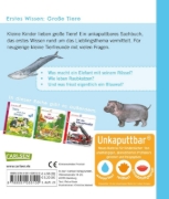 Buchcover und Innenansicht für das Buch: Unkaputtbar: Erstes Wissen: Große Tiere