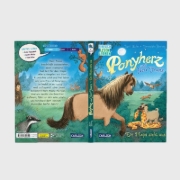 Buchcover und Innenansicht für das Buch: Ponyherz und Herr Franz: Ein Mops zieht aus