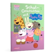 Buchcover und Innenansicht für das Buch: Peppa Wutz: Schul-Geschichten mit Peppa Pig