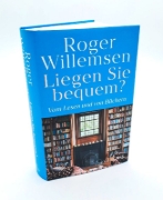 Buchcover und Innenansicht für das Buch: Liegen Sie bequem? Vom Lesen und von Büchern