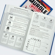 Buchcover und Innenansicht für das Buch: MURDLE: THE SCHOOL OF MYSTERY