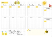 Buchcover und Innenansicht für das Buch: My Kawaii Bullet Journal