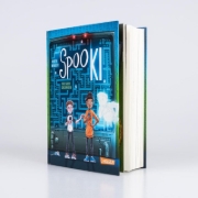 Buchcover und Innenansicht für das Buch: SpooKI: Ins Netz gegangen
