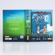 Buchcover und Innenansicht für das Buch: SpooKI: Ins Netz gegangen