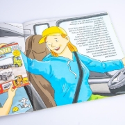 Buchcover und Innenansicht für das Buch: LESEMAUS 159: LKW-Giganten und Riesenlaster