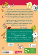 Buchcover und Innenansicht für das Buch: Schlau für die Schule: Mein bunter ABC- und Zahlen-Block