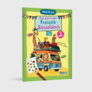 Buchcover und Innenansicht für das Buch: Rätselspaß Grundschule: Mein Gute-Laune-Freizeit-Rätselblock