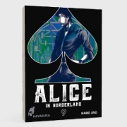 Buchcover und Innenansicht für das Buch: Imawa no Kuni no Alice