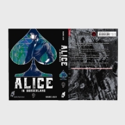 Buchcover und Innenansicht für das Buch: Imawa no Kuni no Alice