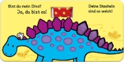 Buchcover und Innenansicht für das Buch: Babys Buggy-Fühlbuch: Bist du mein Dino?