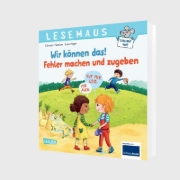 Buchcover und Innenansicht für das Buch: LESEMAUS 134: Wir können das! Fehler machen und zugeben
