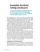 Buchcover und Innenansicht für das Buch: Das Pantoffel-Portfolio