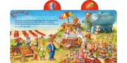 Buchcover und Innenansicht für das Buch: Die Hasenkinder in der Oster-Wimmel-Werkstatt