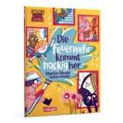 Buchcover und Innenansicht für das Buch: Die Feuerwehr kommt nackig her