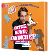 Buchcover und Innenansicht für das Buch: Checker Tobi  - Der große Haustier-Check: Katze, Hund, Kaninchen - Das check ich für euch!