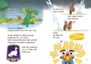 Buchcover und Innenansicht für das Buch: Tom Turbo - Lesestark - Das Ungeheuer im Waldsee