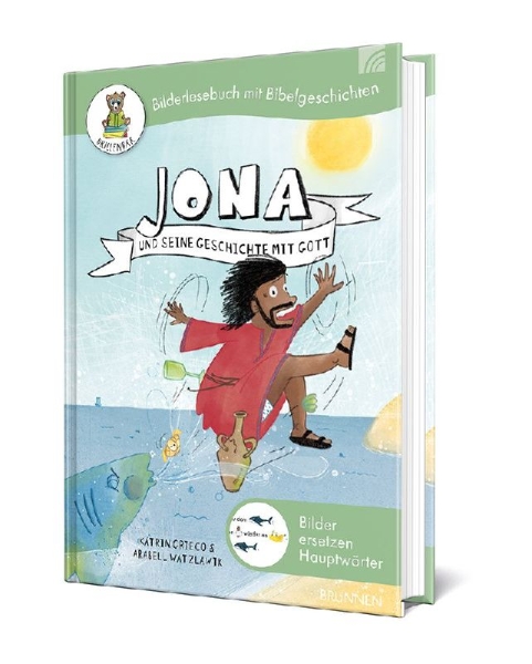 Buchcover und Innenansicht für das Buch: Jona und seine Geschichte mit Gott