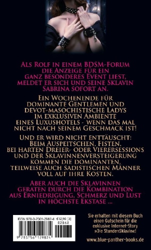 Buchcover und Innenansicht für das Buch: Der Club der Meister und Ihrer Sklavinnen | Erotischer SM-Roman