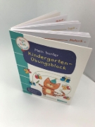 Buchcover und Innenansicht für das Buch: Spiel+Spaß für KiTa-Kinder: Mein bunter Kindergarten-Übungsblock