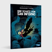 Buchcover und Innenansicht für das Buch: LE TRÉSOR DE SAN INFERNO
