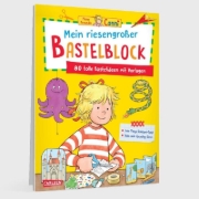 Buchcover und Innenansicht für das Buch: Conni Gelbe Reihe (Beschäftigungsbuch): Mein riesengroßer Bastelblock