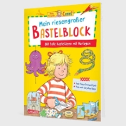 Buchcover und Innenansicht für das Buch: Conni Gelbe Reihe (Beschäftigungsbuch): Mein riesengroßer Bastelblock