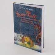 Buchcover und Innenansicht für das Buch: Frau Wolle und das Geheimnis der chinesischen Papierschirmchen