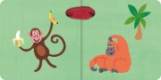 Buchcover und Innenansicht für das Buch: Kleine bunte Welt - Dschungel & Safari
