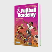 Buchcover und Innenansicht für das Buch: Fußball Academy 6: Ein schlimmes Spiel