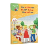 Buchcover und Innenansicht für das Buch: LESEMAUS zum Lesenlernen Sammelbände: 6er Sammelband: Die schönsten Silben-Schul-Geschichten