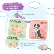 Buchcover und Innenansicht für das Buch: Trötsch Buggy-Buch Erste Tiere