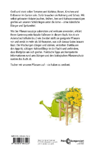 Buchcover und Innenansicht für das Buch: Beinwelljauche, Knoblauchtee & Co.