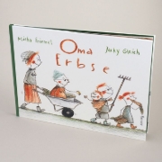 Buchcover und Innenansicht für das Buch: Oma Erbse