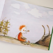 Buchcover und Innenansicht für das Buch: Oma Erbse